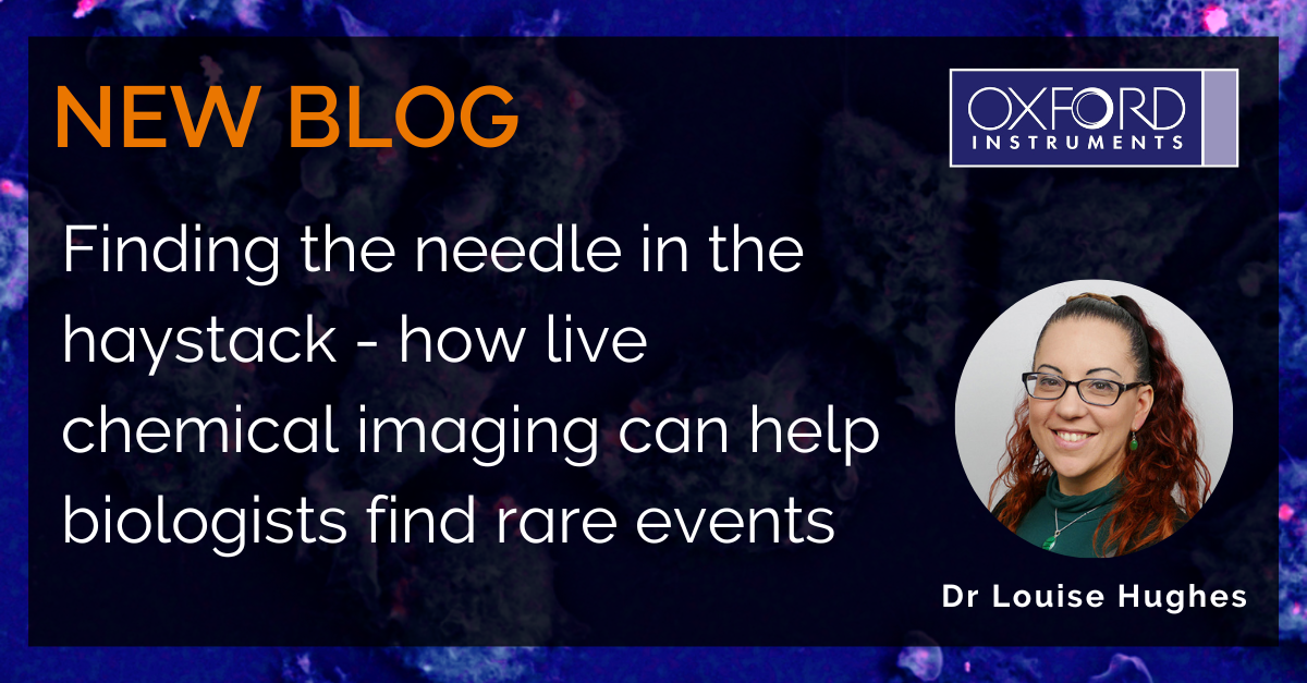 Finding the needle in the haystack how live chemical imaging can help